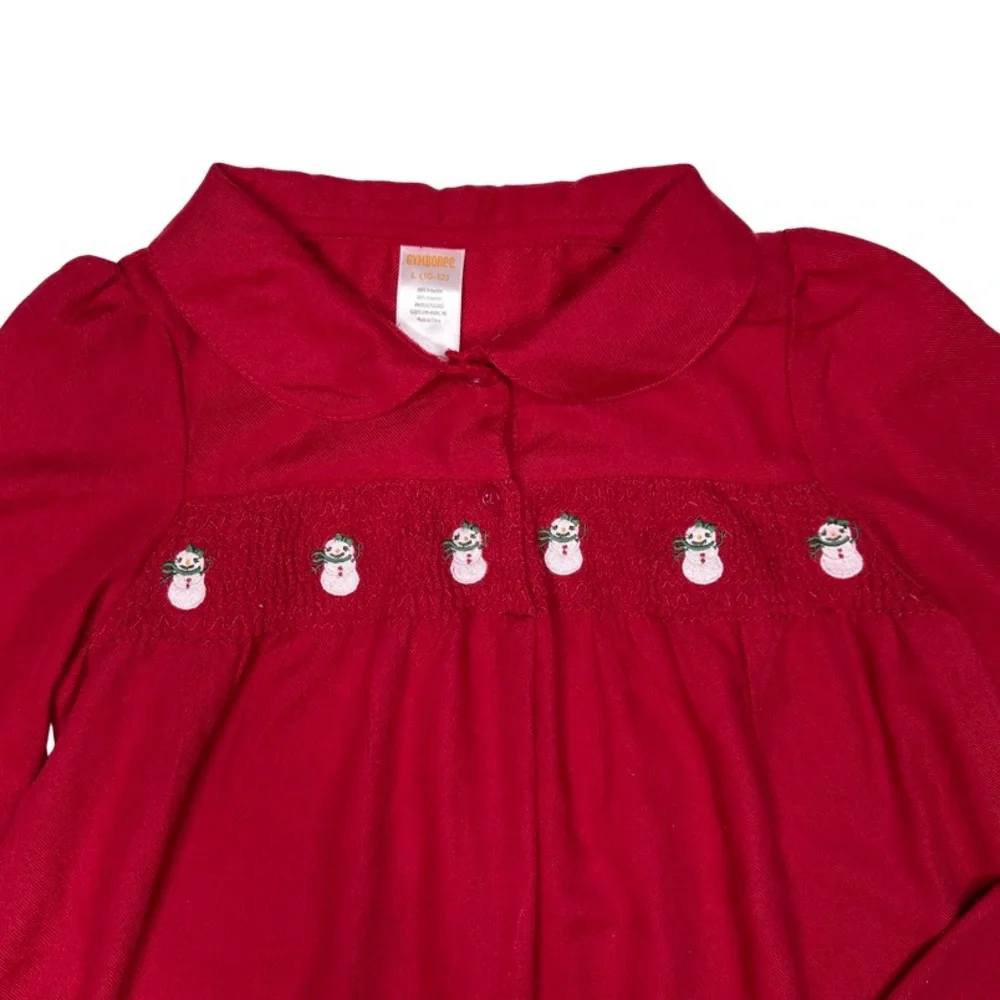 Gymboree Snowman‎ Smocked Nightgown